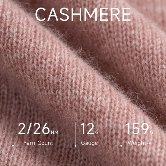 COMOBOCA 100% Cashmere Women's Round Neck Knit sweater