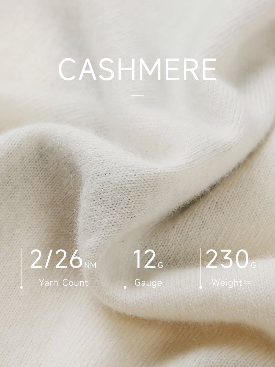 COMOBOCA 100% Cashmere Women's Floral Knit Sweater