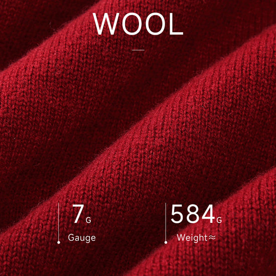 COMOBOCA 100% Wool Women's Cable Knit Long Front Button Coat