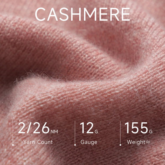 COMOBOCA 100% Cashmere Women's Sweater with Built-in Collar