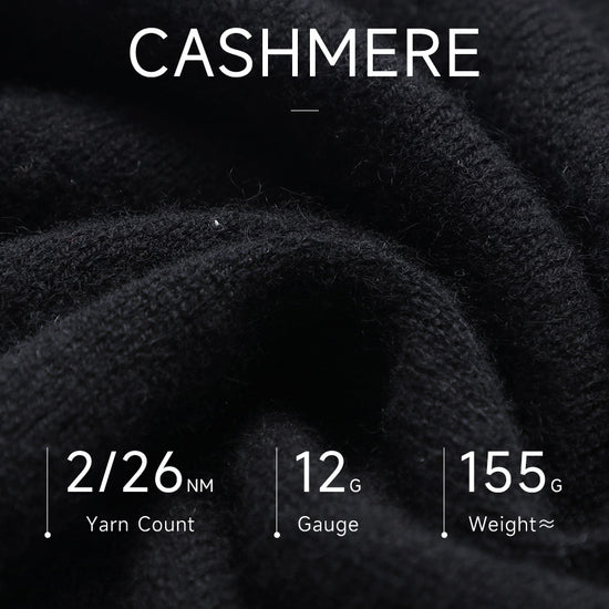 COMOBOCA 100% Cashmere Women's Sweater with Built-in Collar