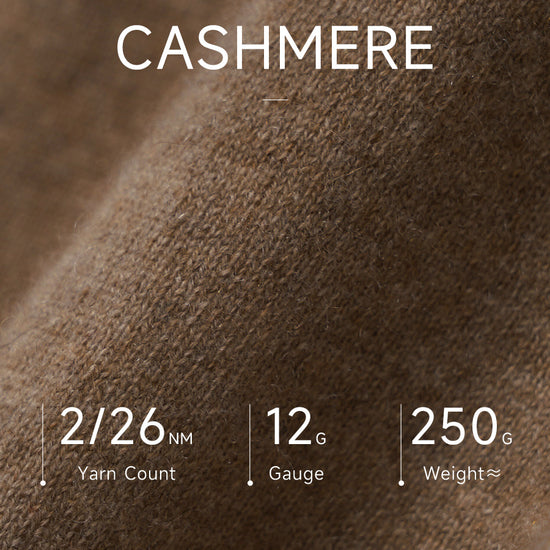 COMOBOCA 100% Cashmere Men's Mock Neck Knit Sweater