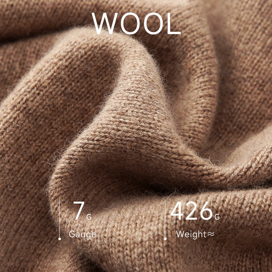 COMOBOCA 100% Wool Women's Cable Knit Zip Cardigan Hoodie