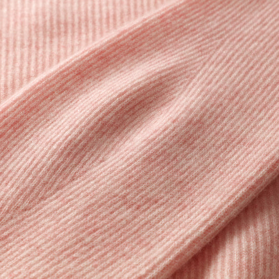COMOBOCA 100% cashmere V Neck Crochet Knit Sweater