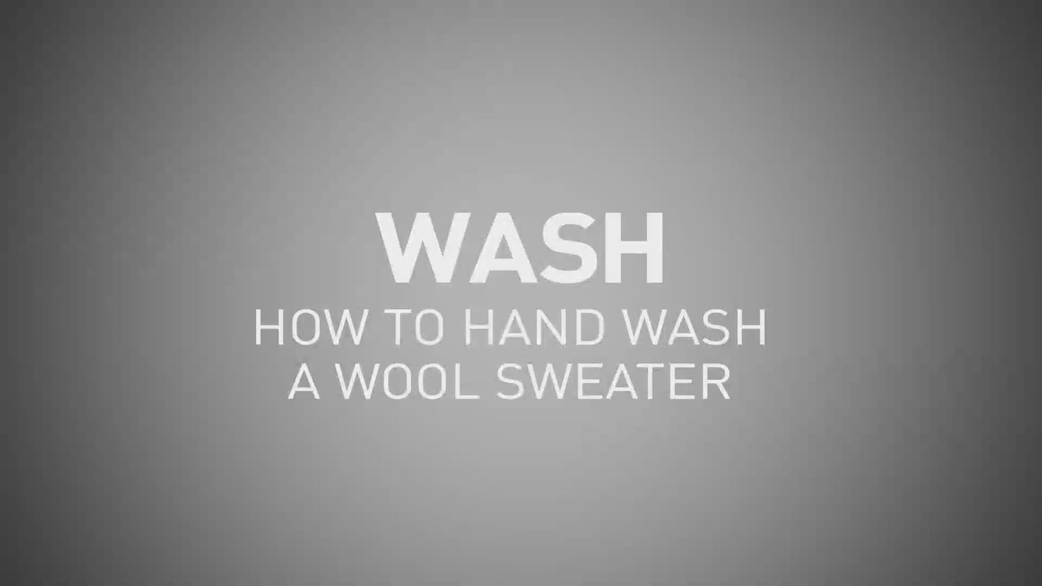 The video shows how to hand wash wool from COMOBOCA