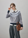 100% Cashmere Women's Fair Isle Round Neck Sweater